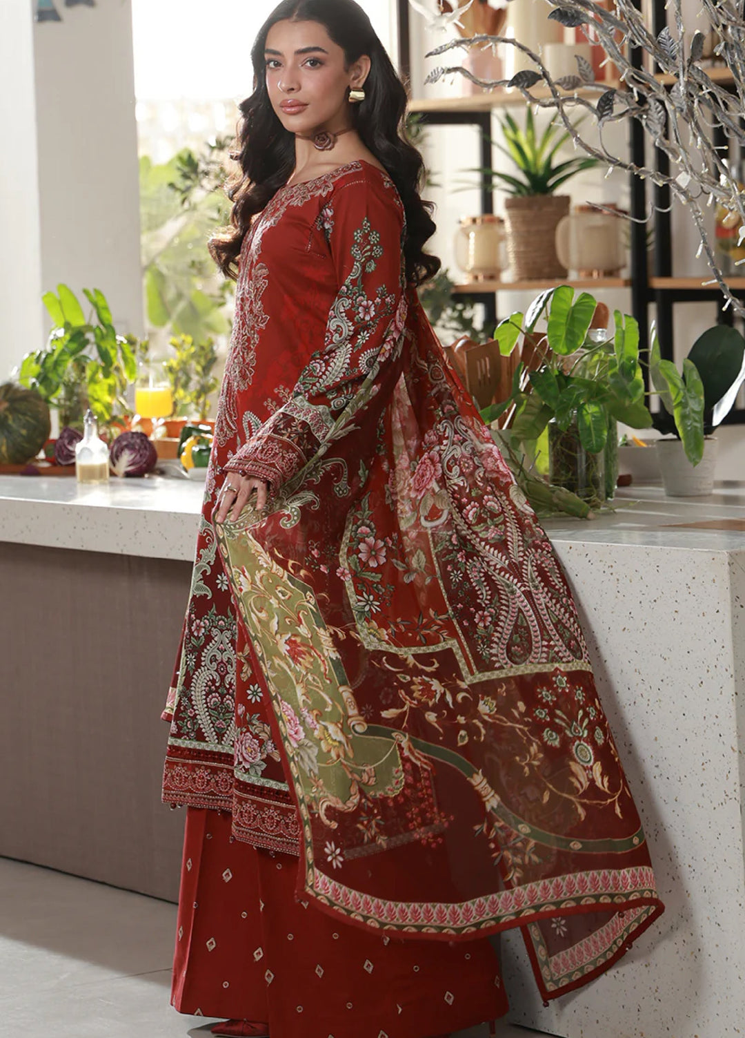 Delia by Gulaal Unstitched Embroidered Lawn 3 Piece Suit GL26UD D-9 Siaa - Summer Collection