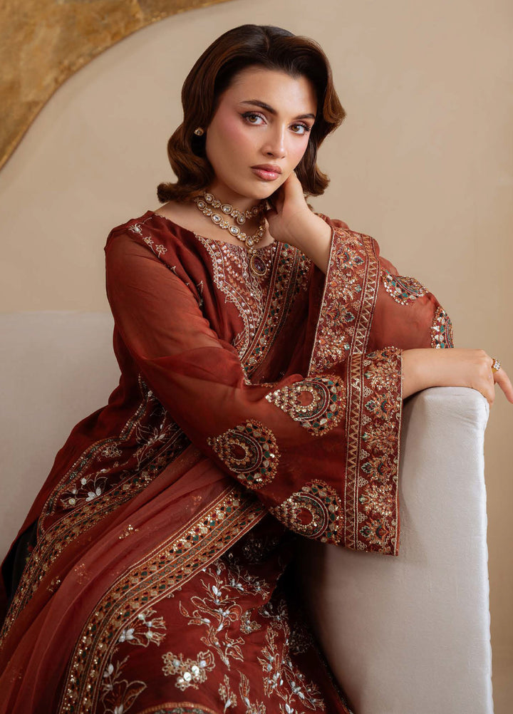 Amaya by Nureh Unstitched Luxury Chiffon Embroidered 3 Piece Suit NU26UA AM-35 - Festive Collection