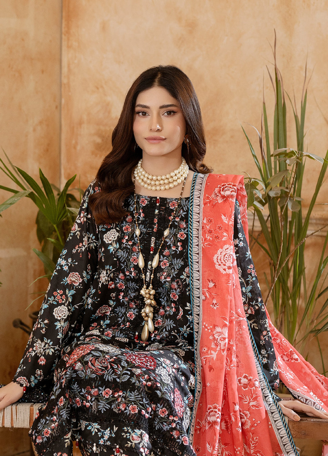 Salina by Regalia Textiles Unstitched Embroidered Lawn 3 Piece Suit RG26USVII D-7 - Summer Collection