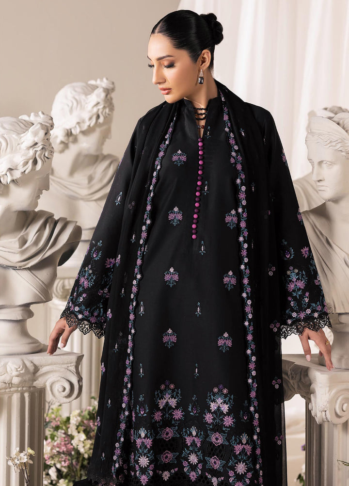 RajBari Exclusive Unstitched Embroidered Lawn 3 Piece Suit RB26UE D-1 - Summer Collection