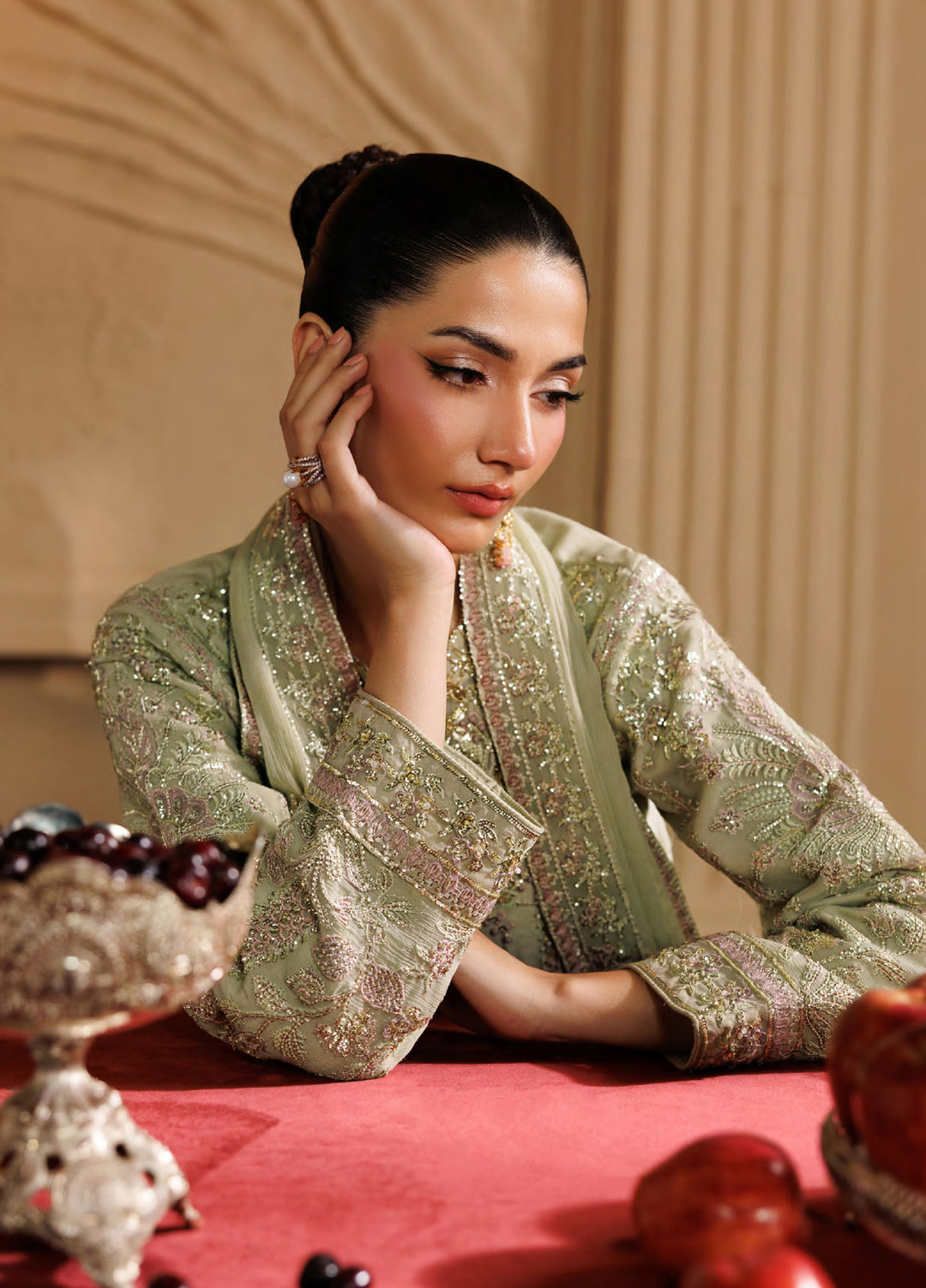 Celeste by Emaan Adeel Unstitched Embroidered Chiffon 3 Piece Suit EA26UCF Elara - Festive Collection
