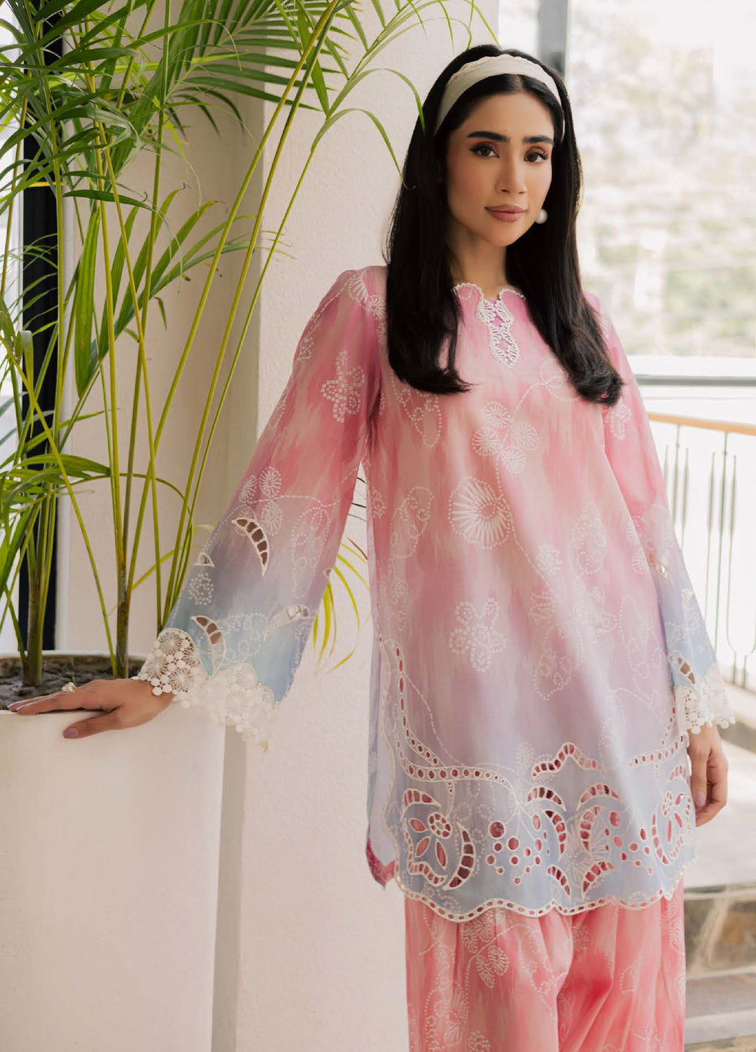 Ballerina by Nureh Unstitched Chikankari Embroidered Lawn 2 Piece Suit NU26UBCL NU2-203 - Summer Collection