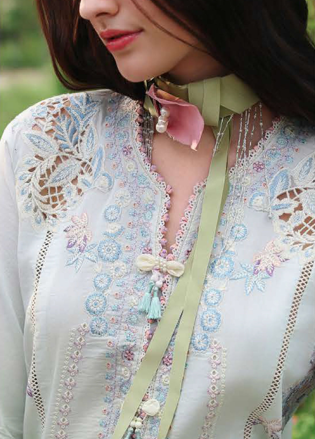 The Secret Garden by Mushq Unstitched Embroidered Lawn 3 Piece Suit MU26USG Garden Royale HUNSS260403 - Festive Collection