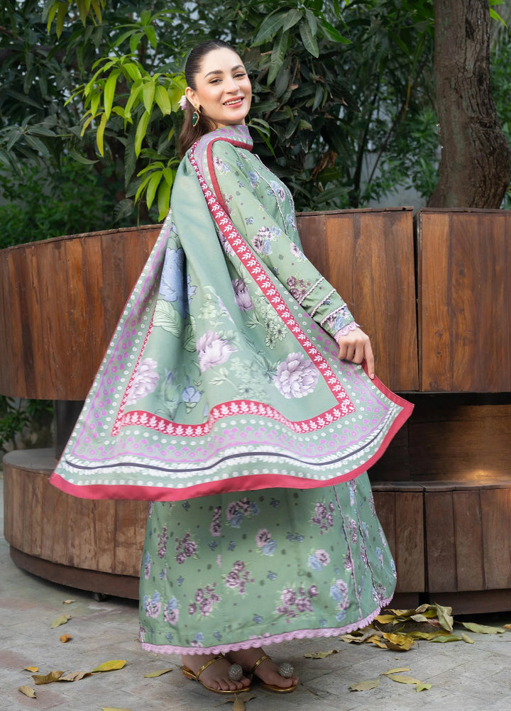 Mah e Noor Intermix by Panache 3 Piece Khaddar Pistachio Bloom - Winter Collection