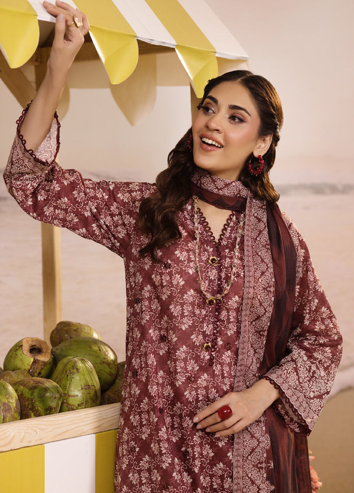 Regalia Textiles Unstitched Embroidered Lawn 3 Piece Suit RG26UEL D-4 - Casual Collection