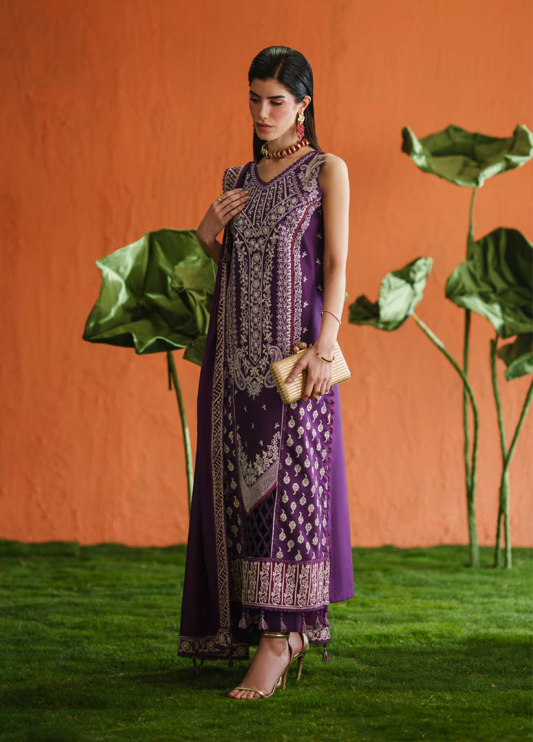 Blooming Flower by Zariya Unstitched Embroidered Lawn 3 Piece Suit ZRY26ULB IZETTA ZB-60100 - Festive Collection