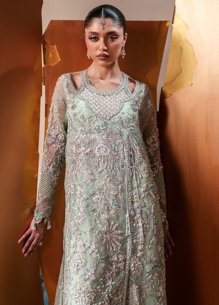 Starlet Jewels by Emaan Adeel Unstitched Embroidered Organza 3 Piece Suit EA26USF Moonstone Gleam - Festive Collection