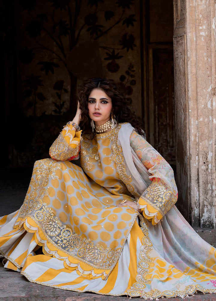 Vasal by Charizma Unstitched Embroidered Chiffon 4 Piece Suit CHR26UVC VSLW6-10 - Festive Collection