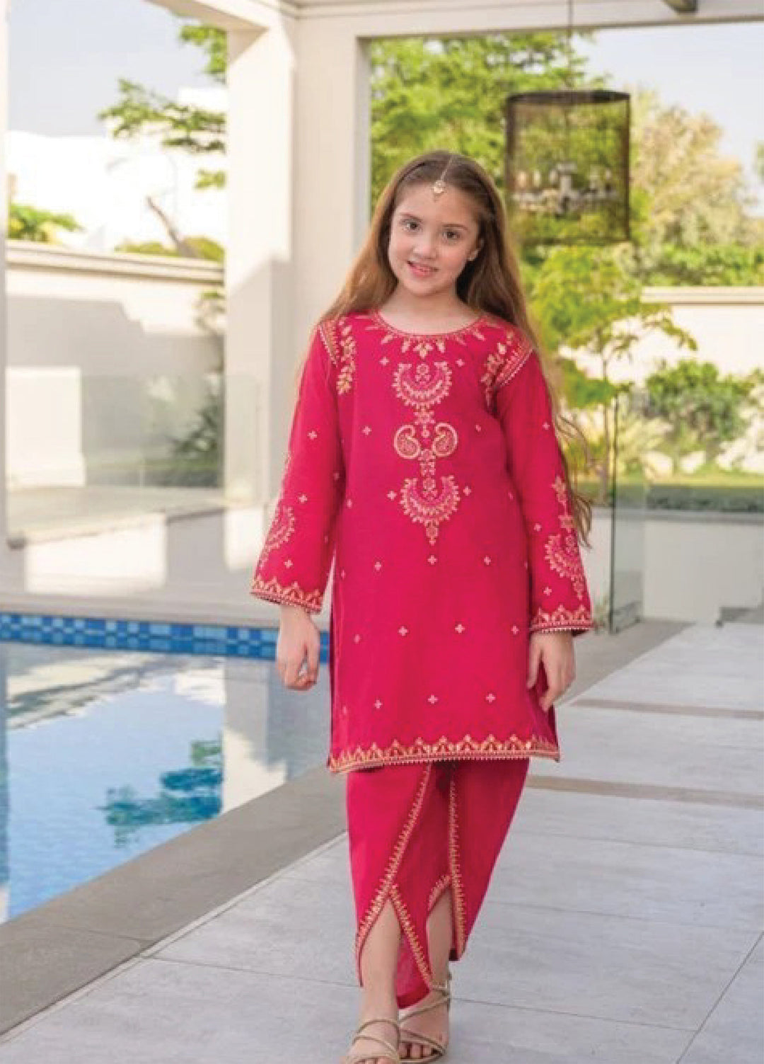 Fresh Birds Kids RTW Embroidered Lawn 2 Piece Suit Hania-FB-04 - Casual Collection