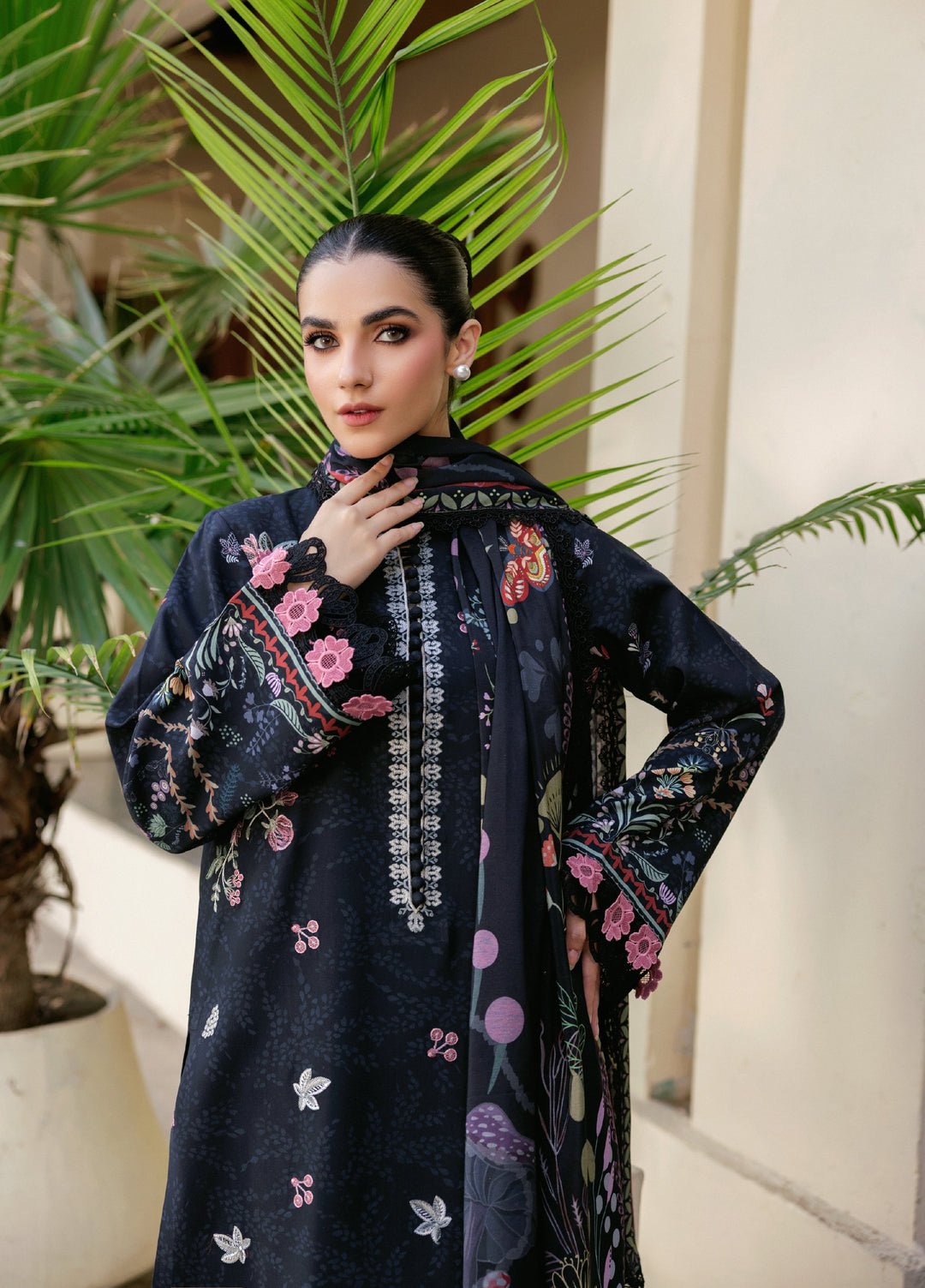 Zync by Florent Whispers Unstitched Embroidered Modal 3 Piece FL25WW FL-3B - Winter Collection