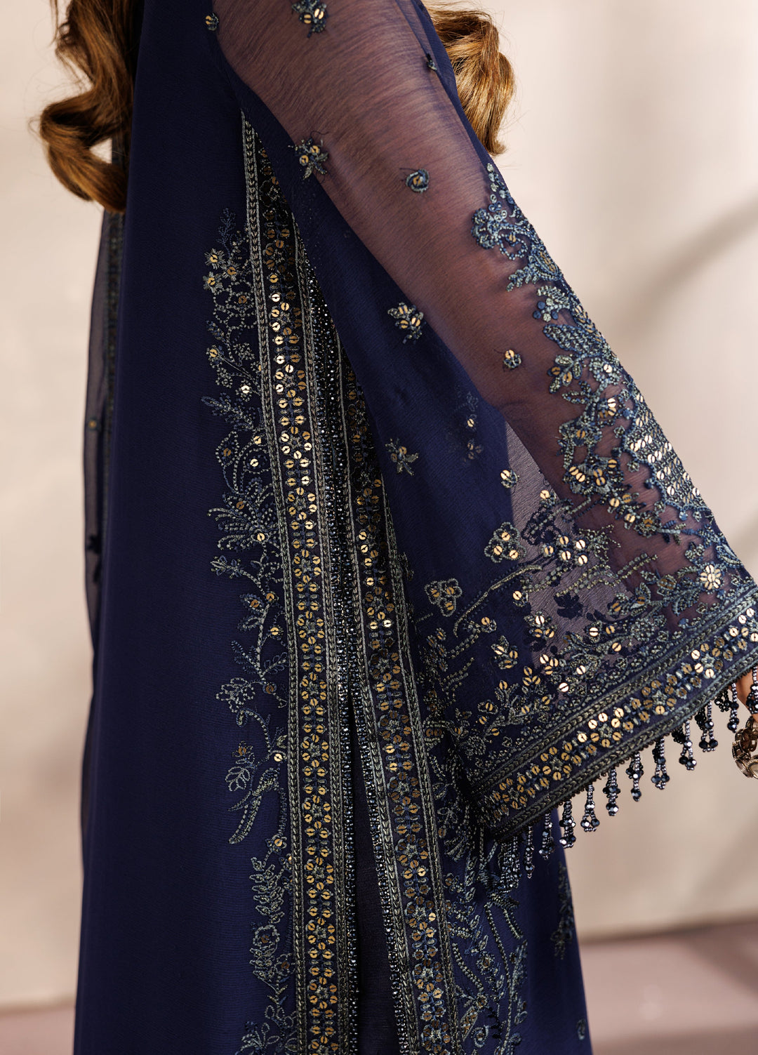 Zaryah by Zarif Unstitched Embroidered Chiffon 3 Piece Suit ZR26UZF ZF-ZYR-AFSHAAN-07 - Festive Collection