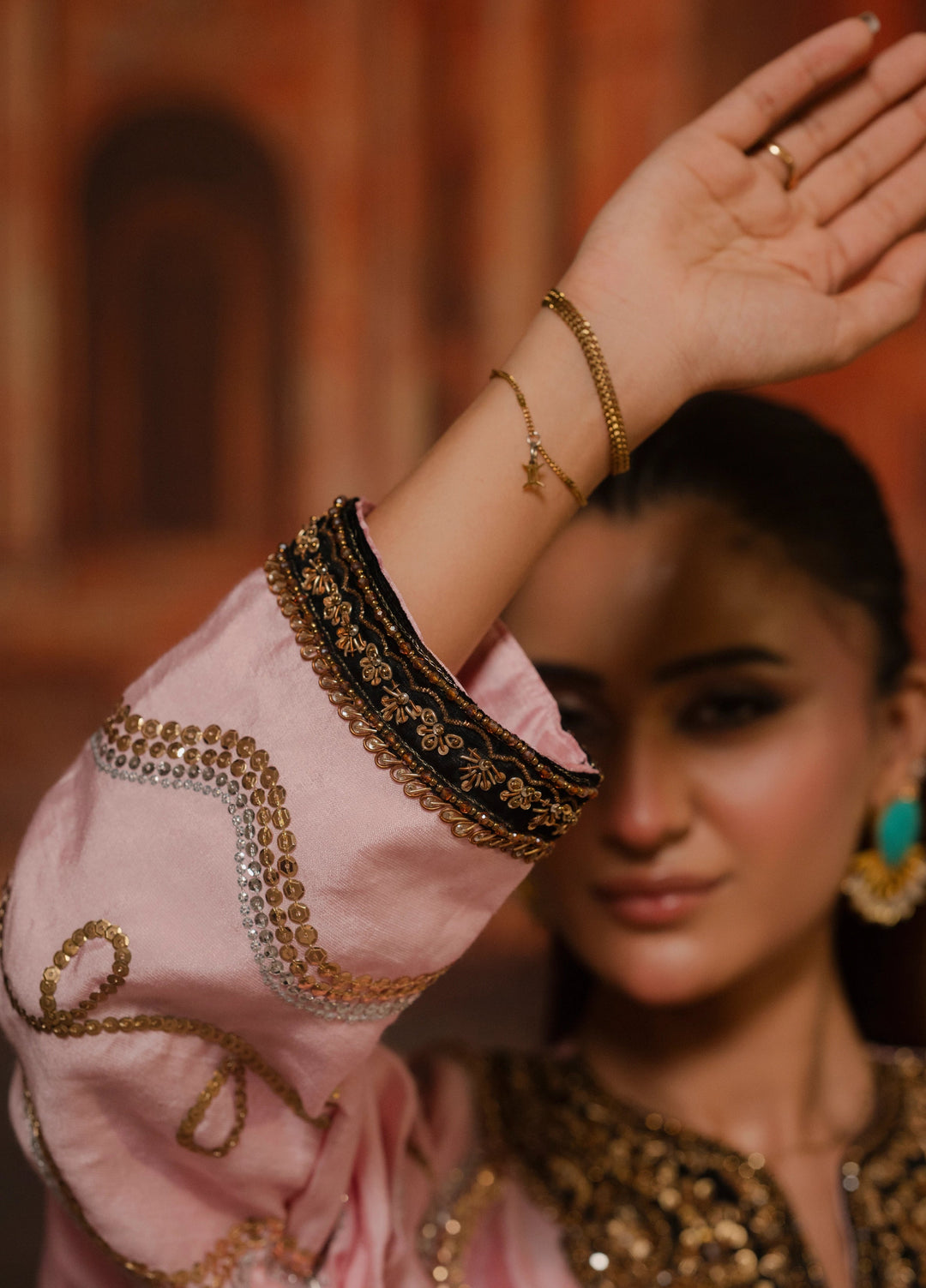 Lia by Miras Women Pret 3 Piece Embroidered Sheesha Rawsilk TURA - Festive Collection