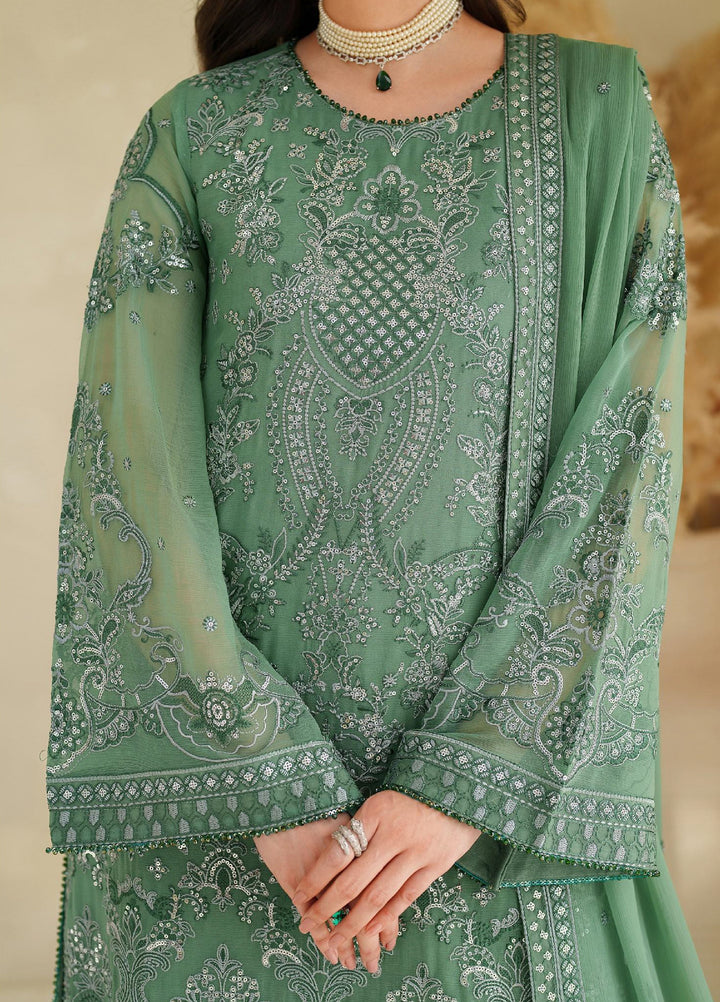 Meesa by Zarif Unstitched Chiffon Embroidered Suits 3 Piece ZAF25MF ZRF-ML-08 JIROON - Winter Collection