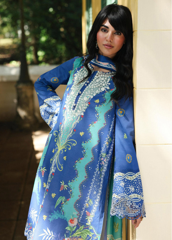 Q Prints by Qalamkar Unstitched Lawn Printed 3 Piece Suit QLK26QP Viona - Summer Collection