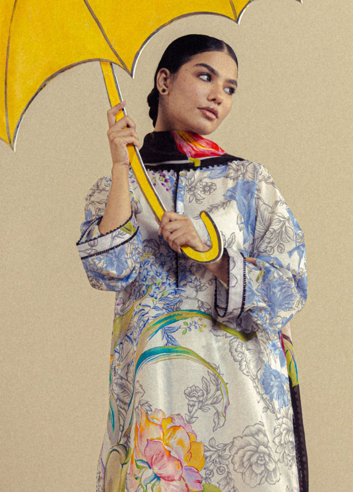 Coco by Zara Shahjahan Unstitched Printed Lawn 3 Piece Suit CZS26UPL FIORA-2A - Summer Collection