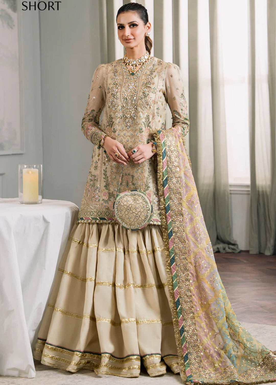 Chantelle by Baroque Unstitched Masuri Embroidered Suits 3 Piece BQ25FC CH12-04 - Festive Collection