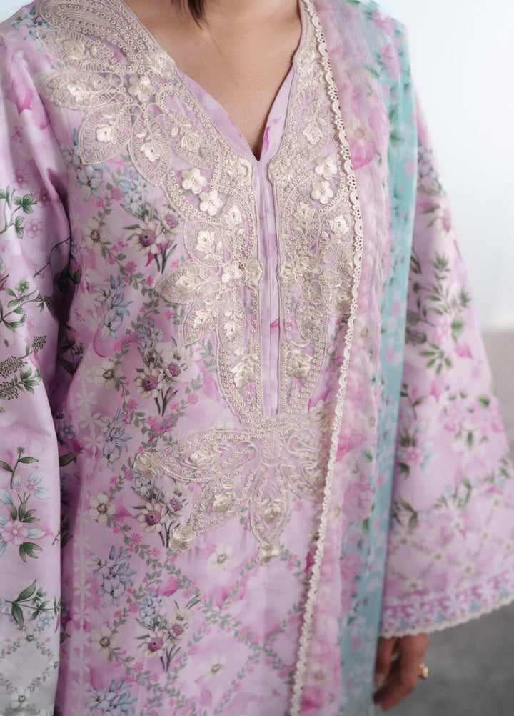Summer Diary by Neeshay Unstitched Printed Lawn 3 Piece Suit NSH26SD Sakura Dream - Casual Collection