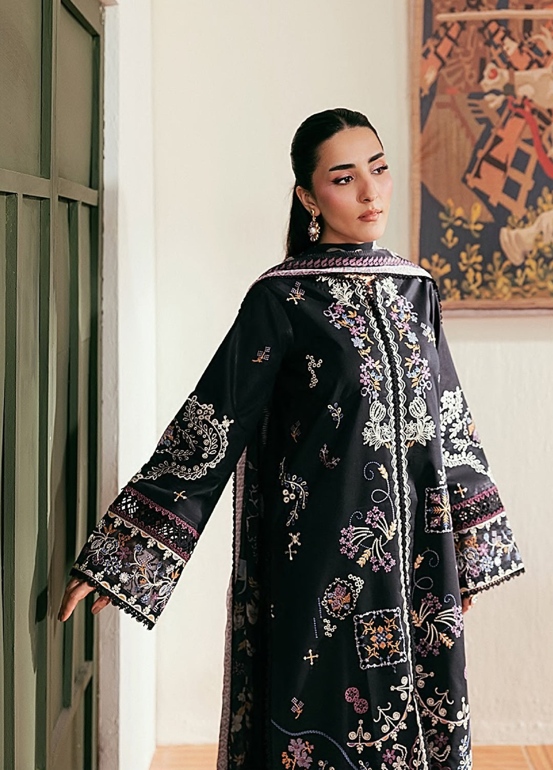 Zync by Florent Unstitched Embroidered Lawn 3 Piece Suit FL26ULZ FZ-3A - Summer Collection
