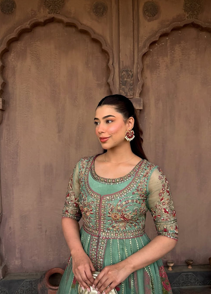 Maria Osama Khan Pret Embroidered Organza 4 Piece Suit Sahar-e-Jashan