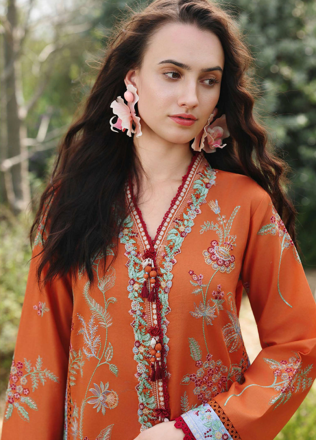 The Secret Garden by Mushq Unstitched Embroidered Lawn 3 Piece Suit MU26USG Rosearie Dream HUNSS260409 - Festive Collection
