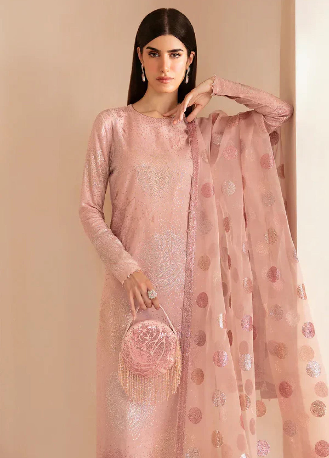 Jazmin Unstitched Embroidered Raw Silk 3 Piece Suit UR-7032 Festive Collection