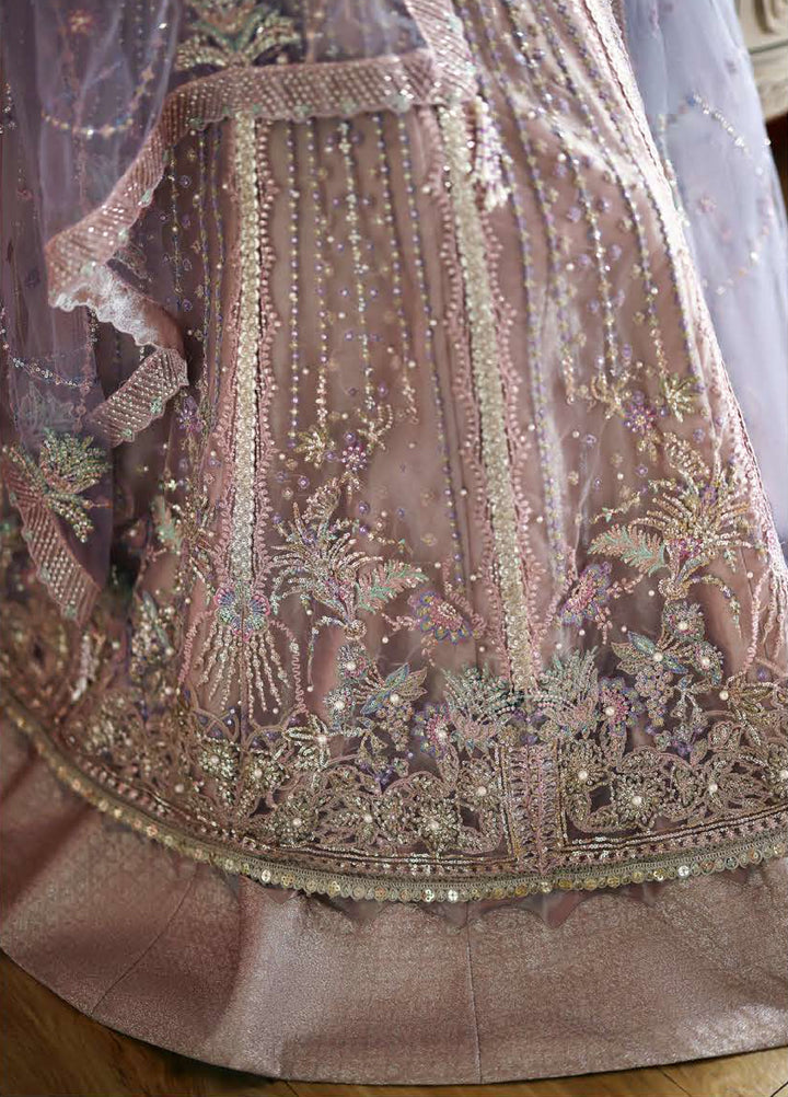 The Muse by Mushq Unstitched Net Embroidered Suits 3 Piece MU26TM Dianna - Wedding Collection