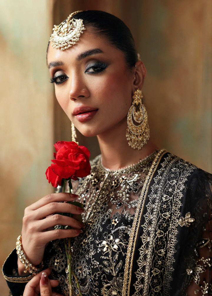 Zyra Unstitched Embroidered Net 3 Piece Suit ZY26UW D-2 Nargis - Wedding Collection