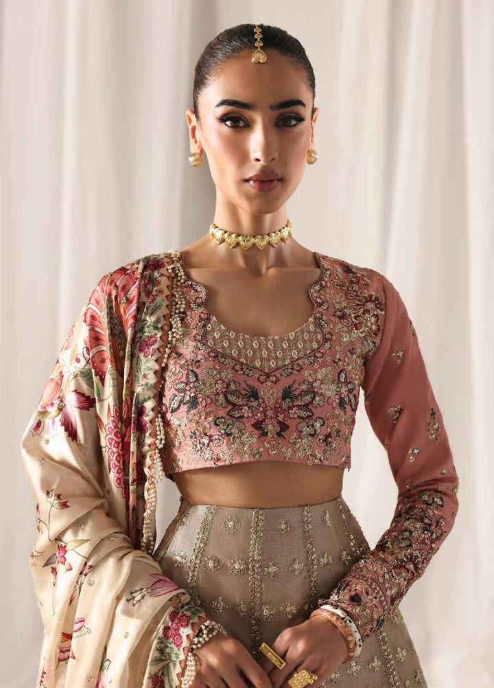 Serein Luxe by Emaan Adeel Unstitched Raw Silk Embroidered Suits 3 Piece EA25SL D-8 Soft Glimmer - Festive Collection