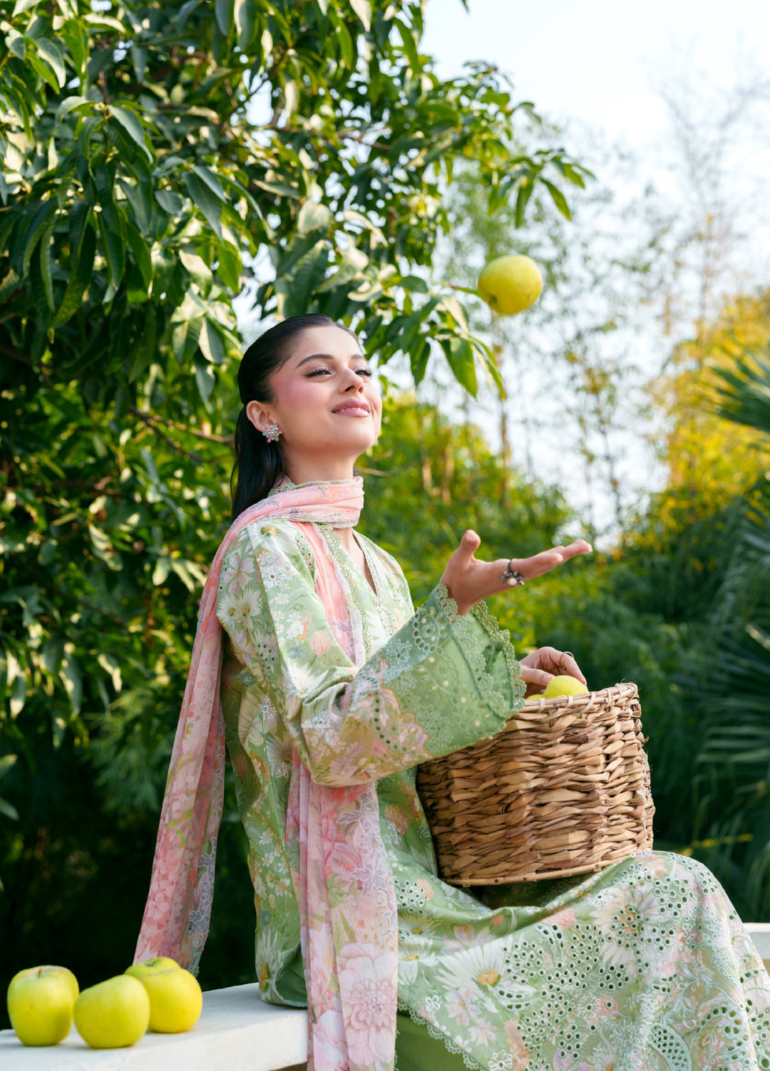 Summer Lines Printkari by Neeshay Unstitched Embroidered Lawn 3 Piece Suit NSH26SLP D-4 Verna - Summer Collection