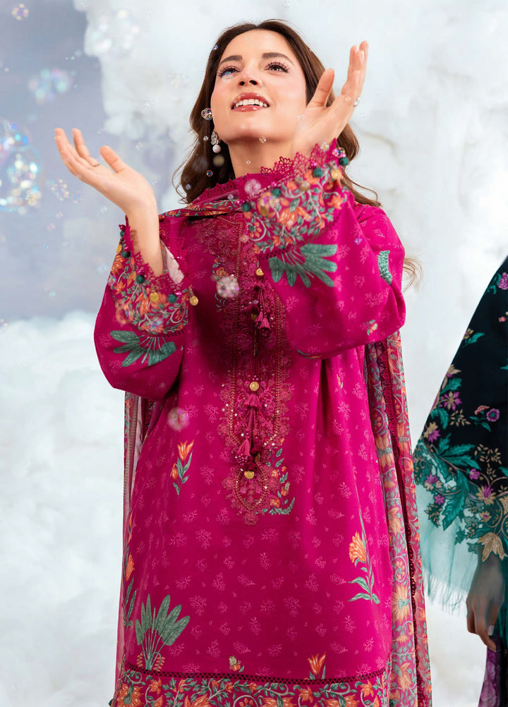 M Basics by Maria B Unstitched Embroidered Lawn 3 Piece Suit MB26SSEL MB-CUSV14-03B - Eid Collection