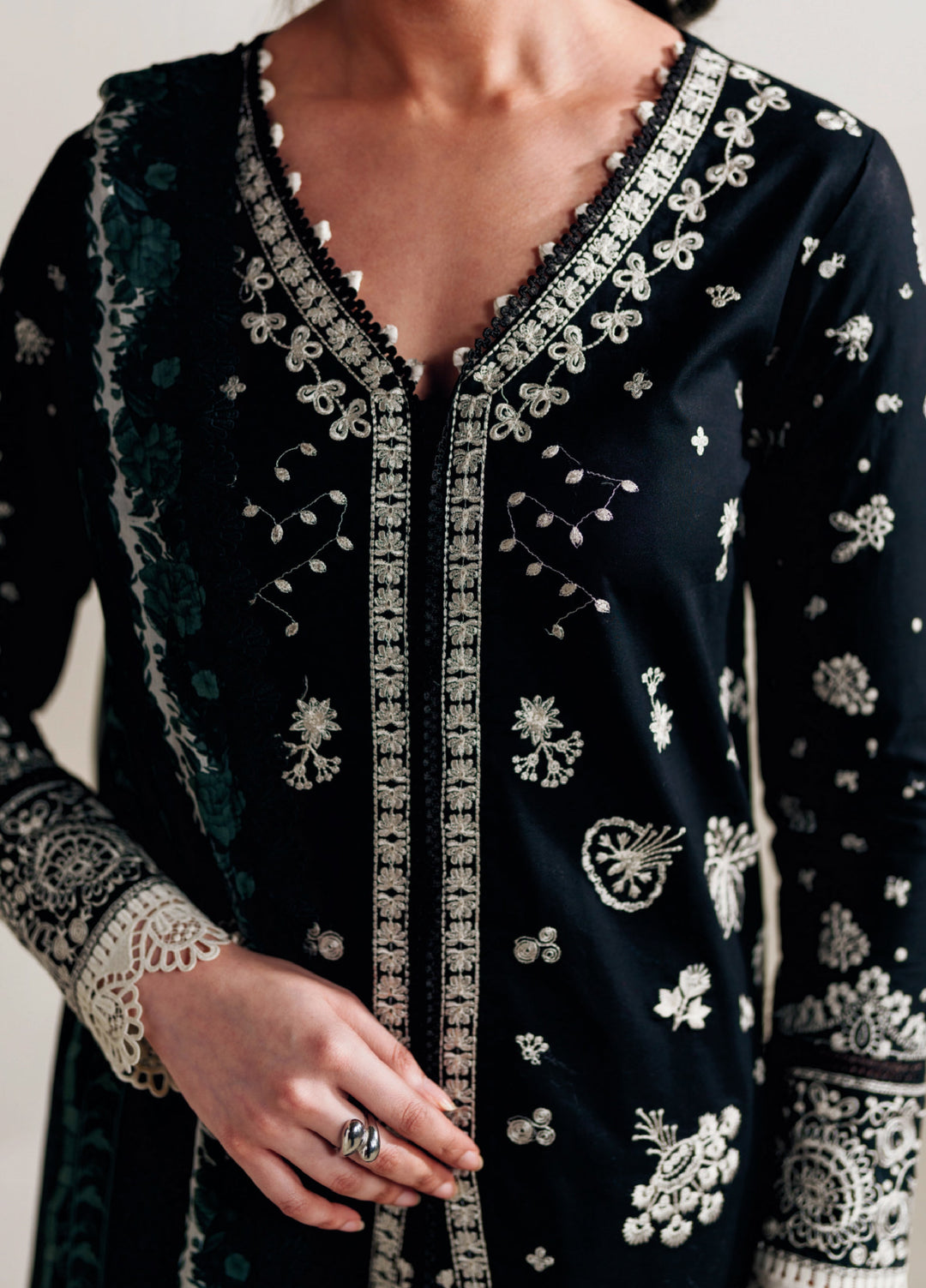 Whispers of Summer by Neeshey Unstitched Embroidered Luxury Lawn 3 Piece Suit NSH26ULW MAEVE - Summer Collection