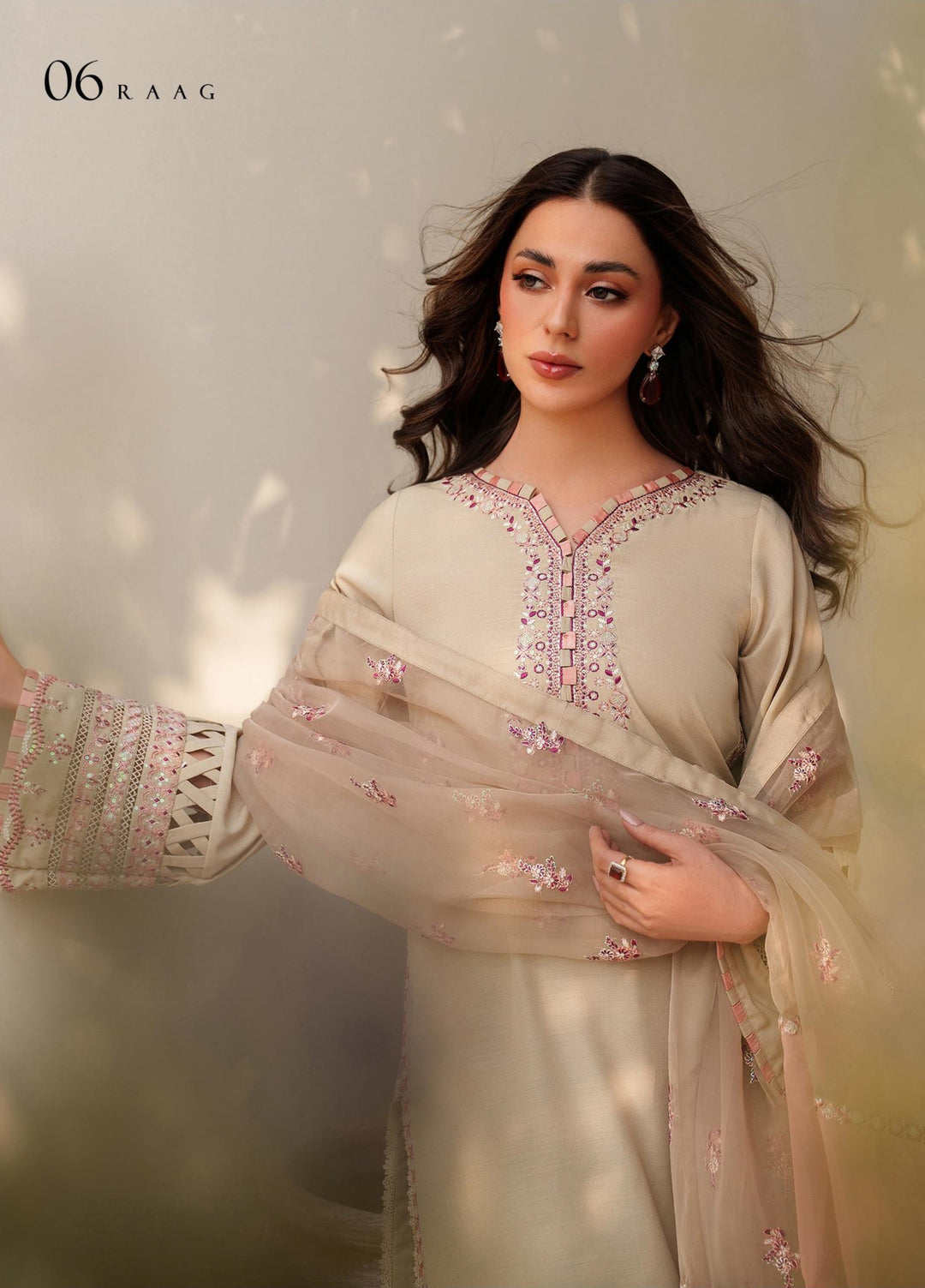 Tabeer by Zarif Unstitched Silk Embroidered 3 Piece Suit ZR26UT ZE-TS-06 RAAG - Winter Collection