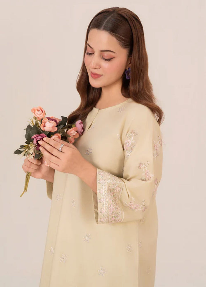 The Basic by Chandan Nagri Women Pret Co Ord Set Lawn Solids 2 Piece Fino - Summer Collection