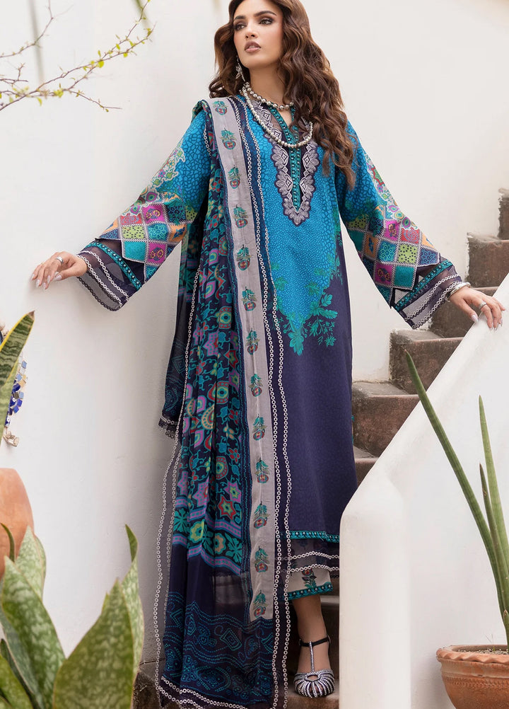 Andaaz by Charizma Unstitched Embroidered Lawn 3 Piece Suit CHR26UAL CAD6-03 - Summer Collection