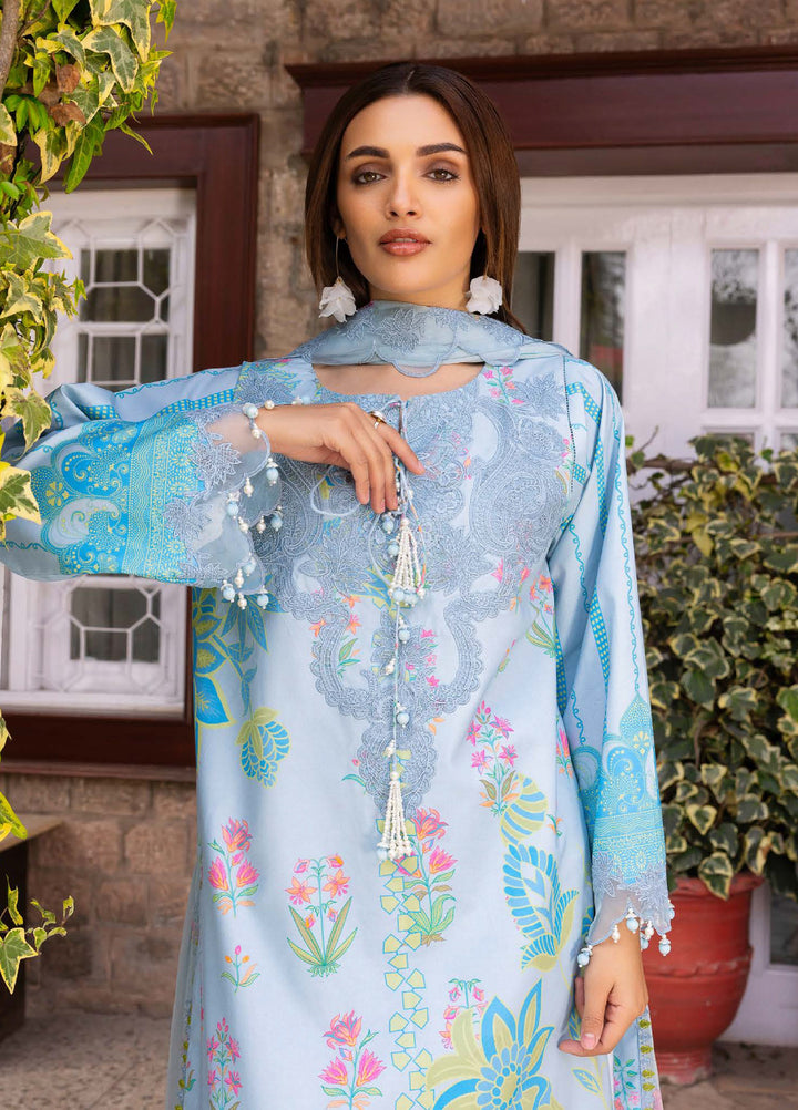 Rang e Bahar by Charizma Unstitched Embroidered Lawn 3 Piece Suit CHR26ULR CRB6-18 - Summer Collection