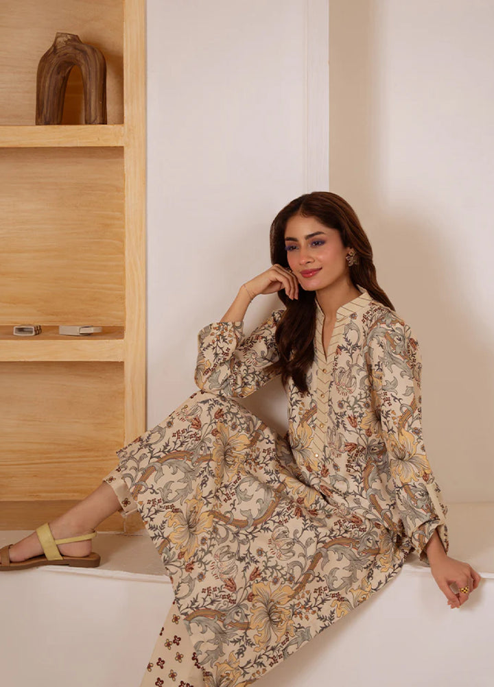 Basics by Gulaal Pret Embroidered Poly Lawn 2 Piece PL-20-S Sandalwood Bloom - Summer Collection