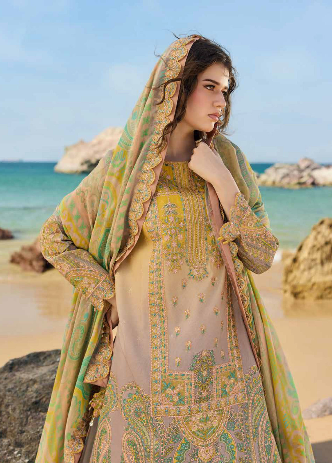 Swiss Miss by Charizma Unstitched Embroidered Swiss Voil 3 Piece Suit CHR26USM CSM6-01 - Summer Collection