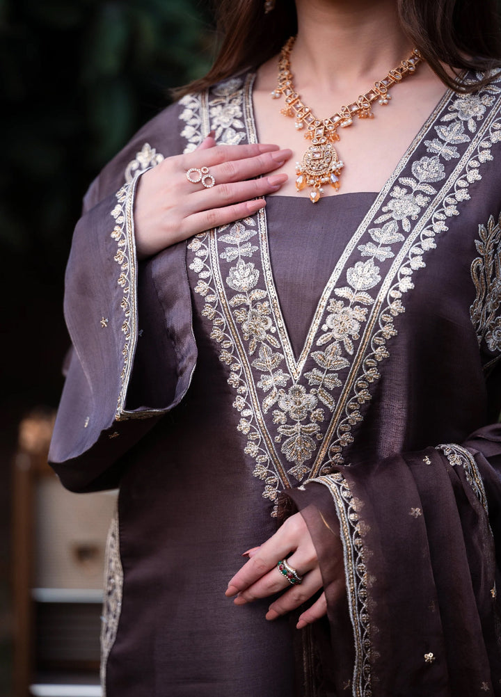 Sitaray by Reezas Women Pret Silk Embroidered 3 Piece saahil - Festive Collection