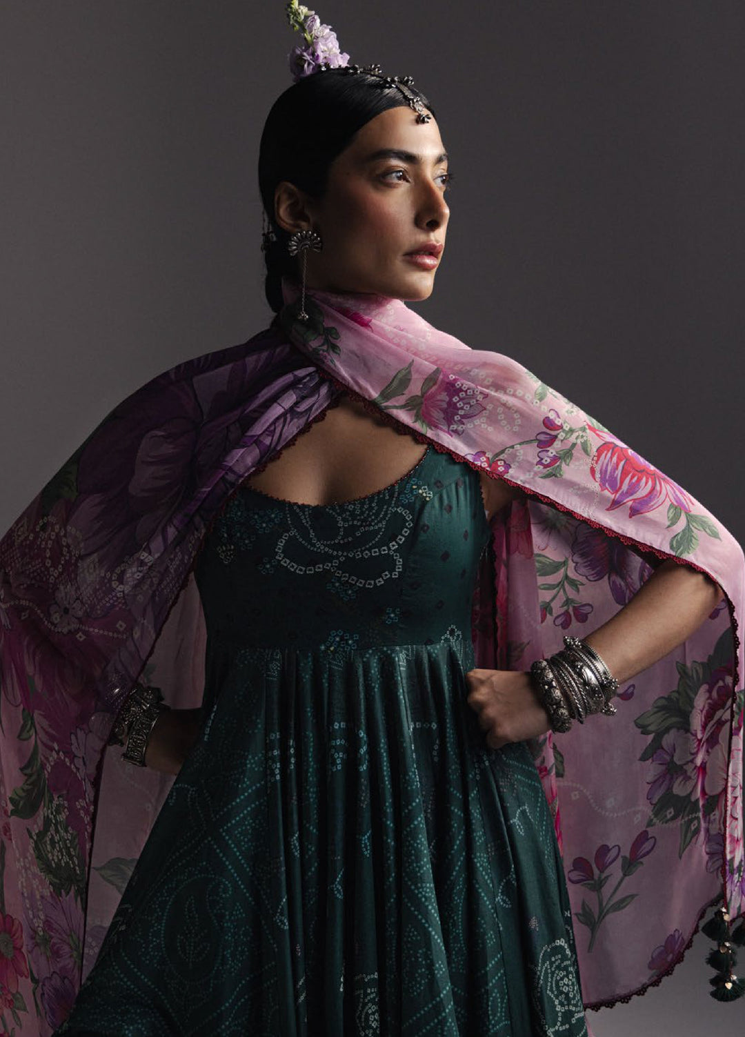 Anarkali by Zara Shahjahan Unstitched Embroidered Lawn 3 Piece Suit ZS26UAL D-04 NAYAB - Eid Collection
