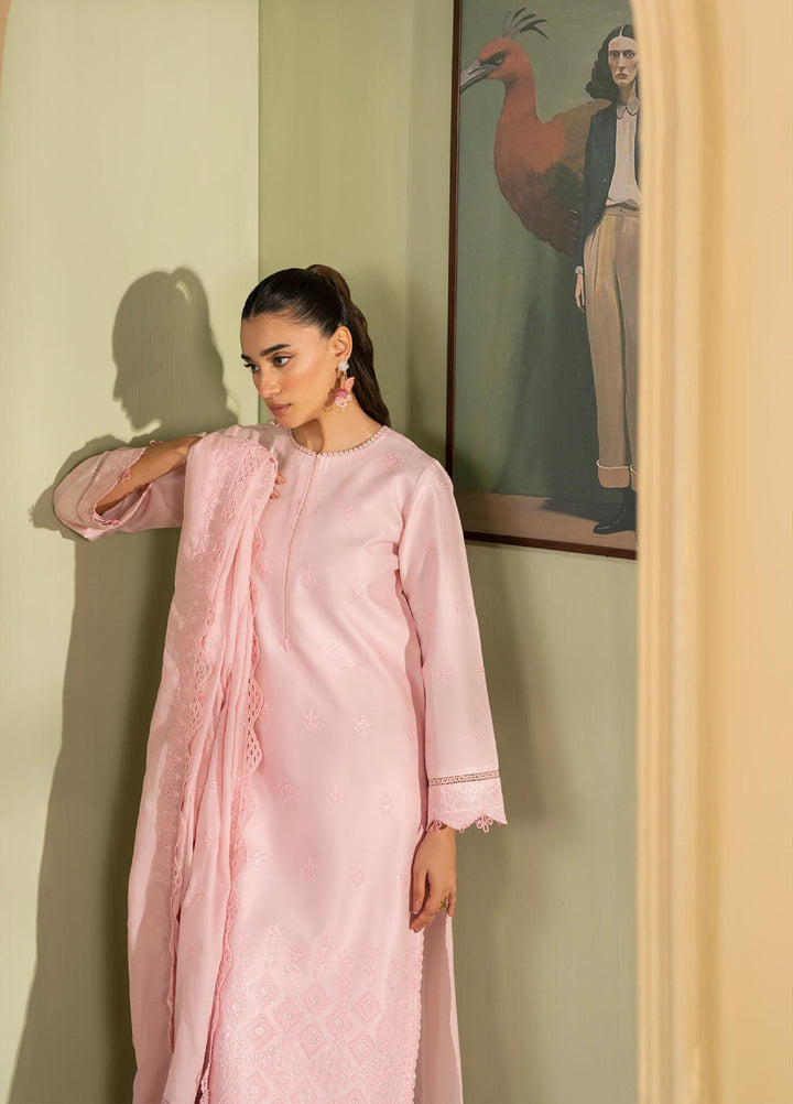 Raha by Rajbari Unstitched Premium Chikankai Embroidered Lawn 3 Piece Suit RB26UCRL D-10 - Summer Collection