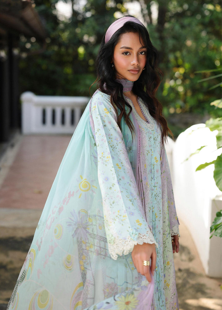 Q Prints by Qalamkar Unstitched Lawn Printed 3 Piece Suit QLK26QP Xenia - Summer Collection