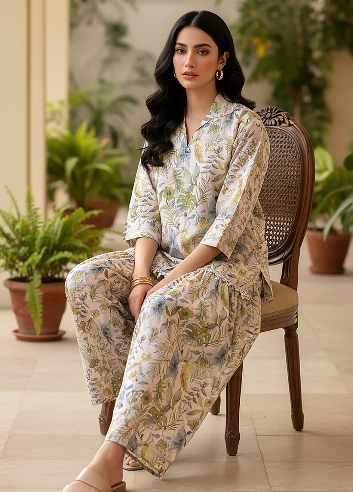 Lakhany Women Co Ord Pret Printed Cambric 2 Piece LG-RK-0058 - Winter Collection