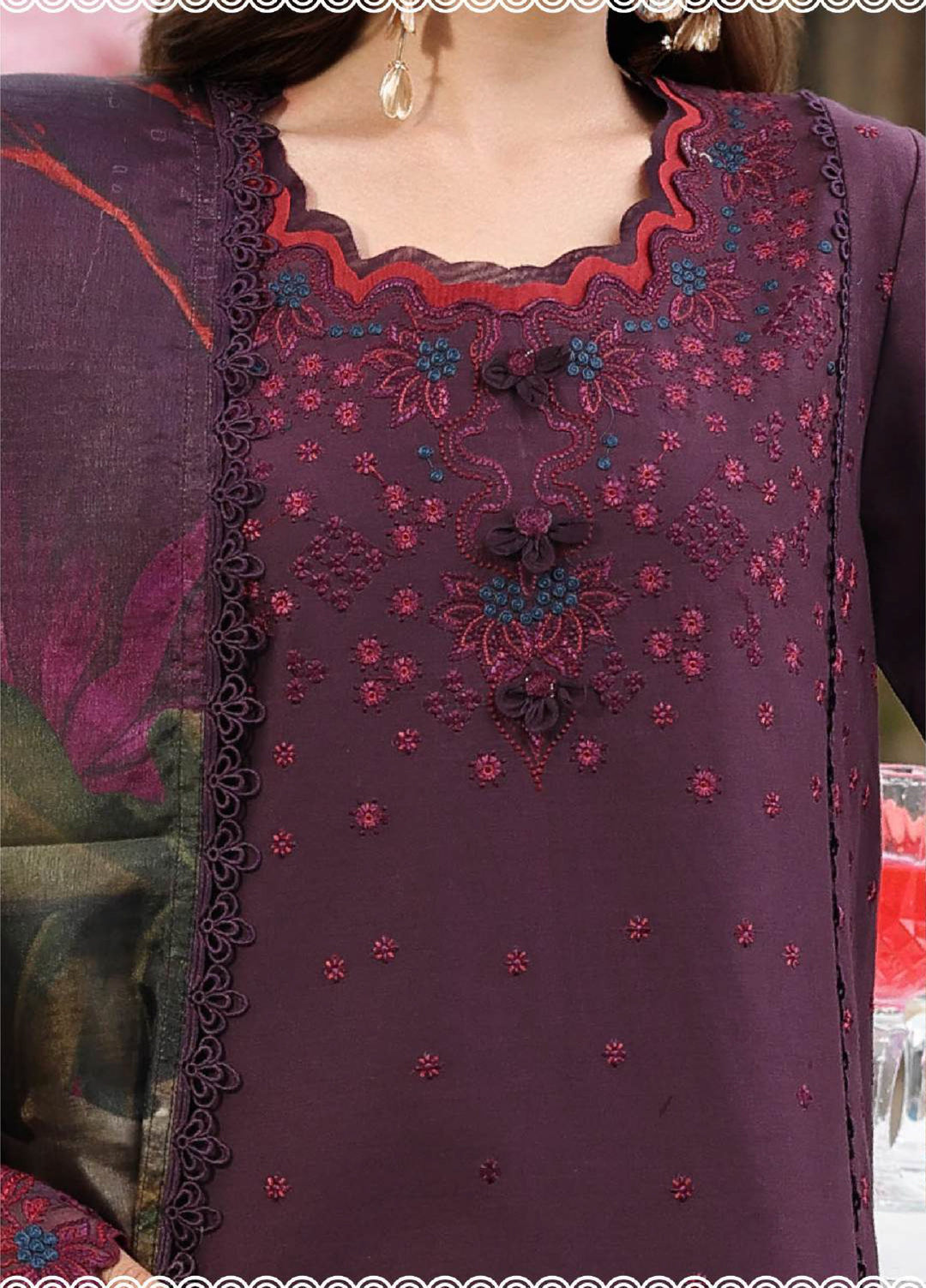 Florence by Rang Rasiya Unstitched Embroidered Lawn 3 Piece Suit RR26ULF Arezou - Festive Collection