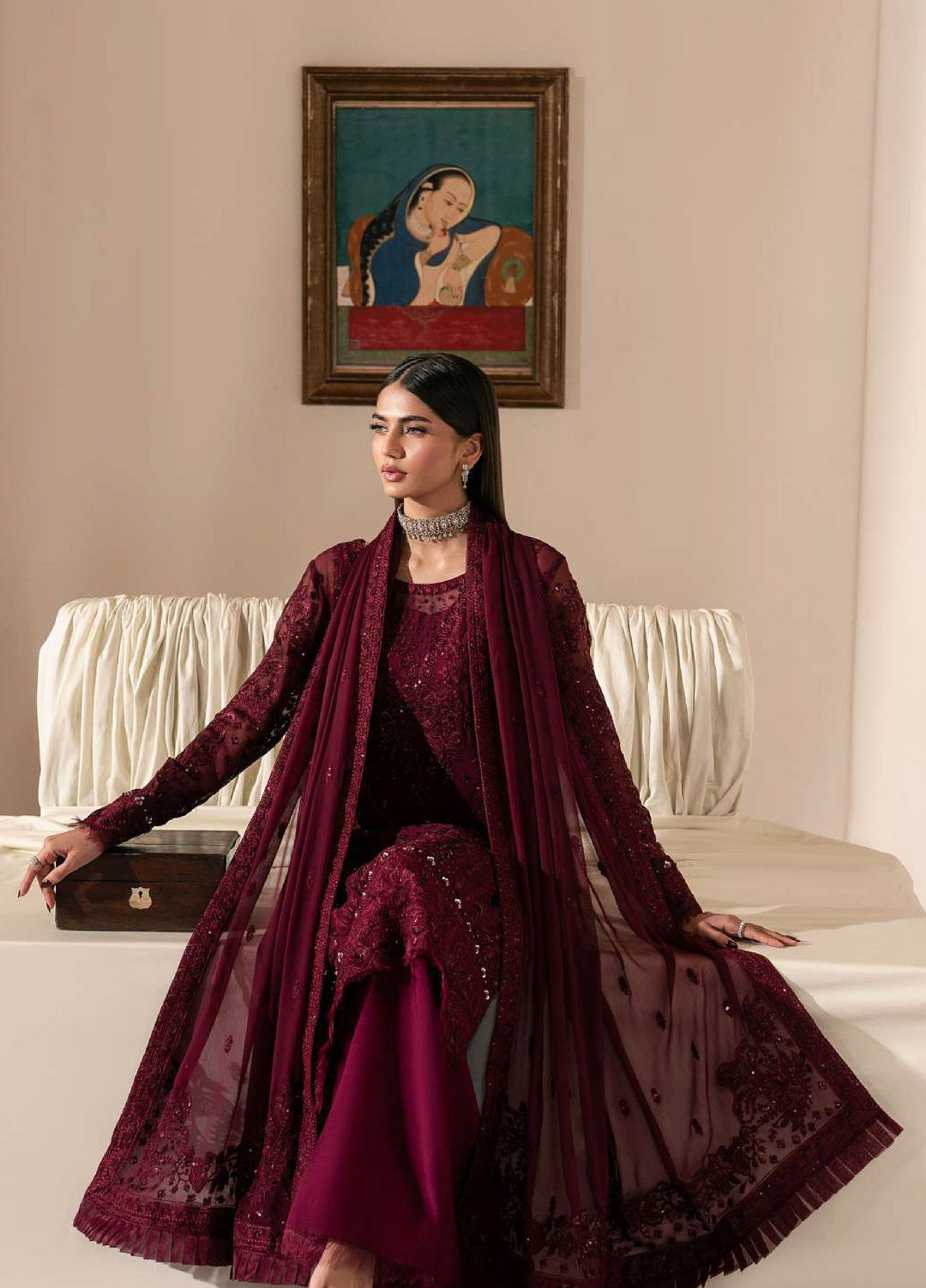 Ayla by Gulaal Unstitched Embroidered Luxury Chiffon 3 Piece Suit GL26ACF D-39 ETTA - Festive Collection