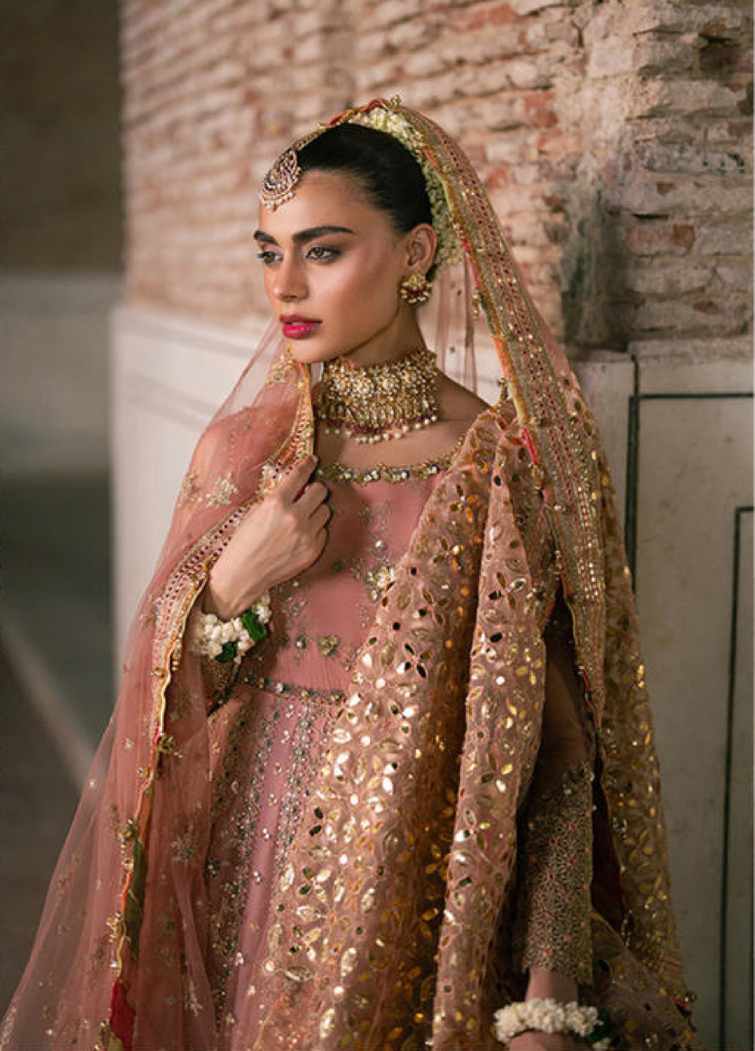 Zarlish Makhfi by Mohsin Naveed Ranjha Unstitched Embroidered Net Suits 3 Piece MNR25ZM Khusboo - Festive Collection