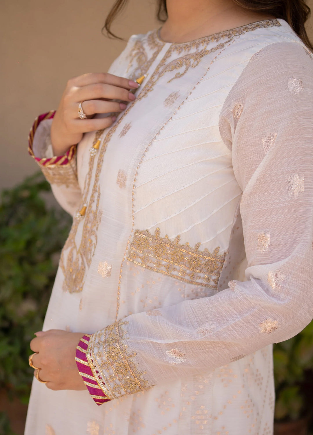 Omal by Komal Mera Eid Ka Jora Women Banarsi Paper Cotton 2 Piece Pret Suit Chandni - Festive Collection