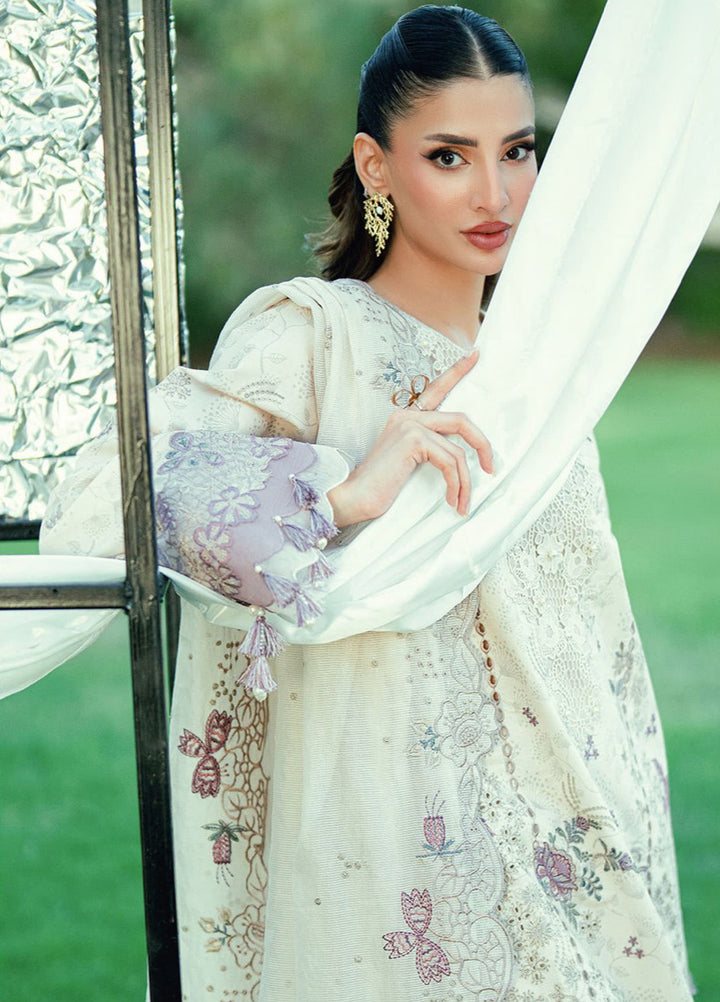 Florent Unstitched Embroidered Lawn 3 Piece Suit FL26ULE FEF-2B - Eid Collection