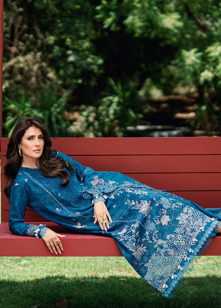 Florent Unstitched  Embroidered Lawn 3 Piece Suit FL26ULE FEF-2A - Eid Collection