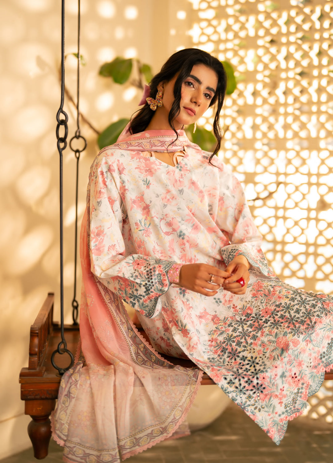 Bagh by Rashid Textiles Unstitched Embroidered Lawn 3 Piece Suit RT26UBL 3721 - Casual Collection