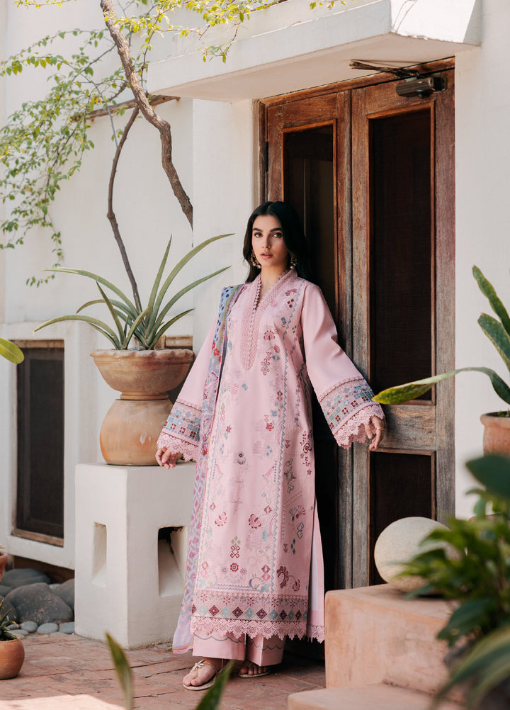 Zync by Florent Unstitched Embroidered Lawn 3 Piece Suit FL26ULZ FZ-4A - Lawn Collection